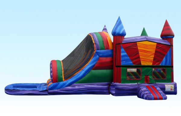 Marble Color Bounce House Combo